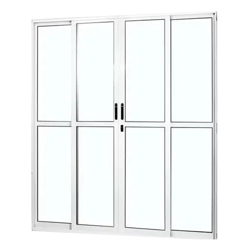 Porta Sacada 2 ou 4 Folhas com Fechadura Alumínio Branco ou Brilhante